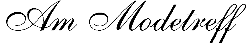 Schriftzug Am Modetreff als Bild
